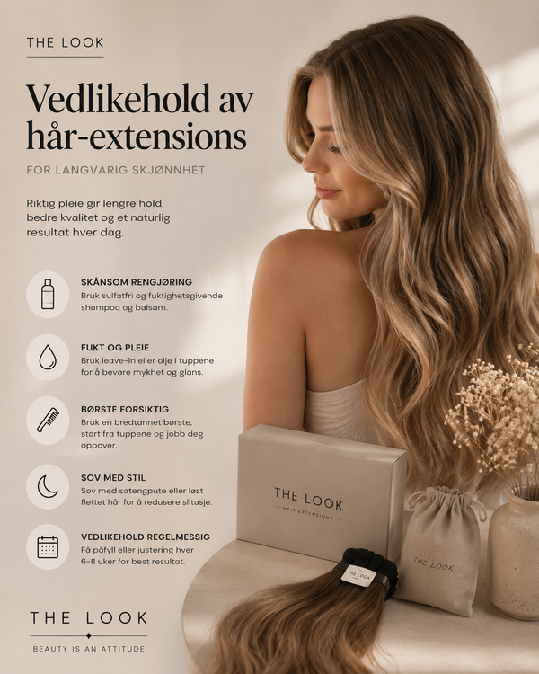 Vedlikehold av hår-extensions