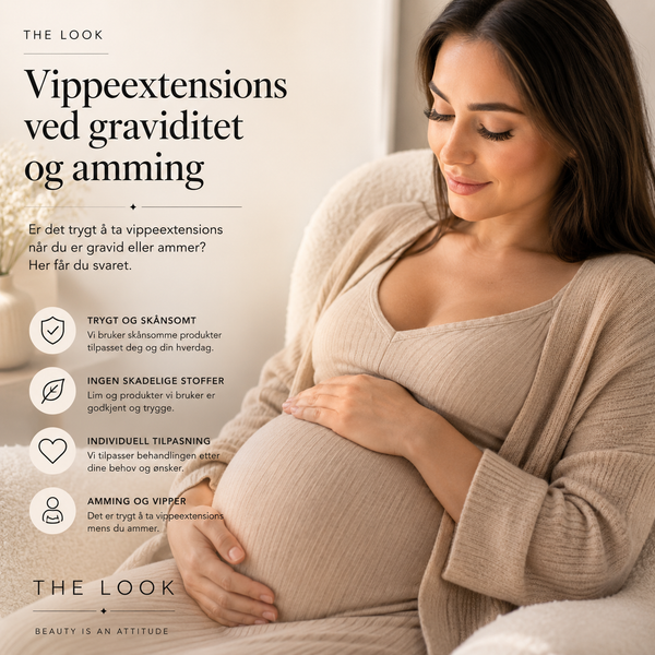 Vippeextensions ved graviditet og amming